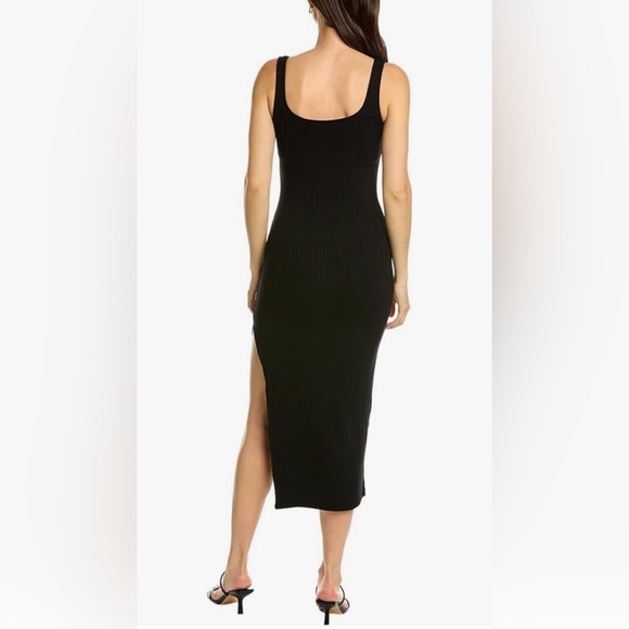 Anthropologie n:PHILANTHROPY Rosarita Dress Ribbed Size Medium Black $158 New - Picture 2 of 4